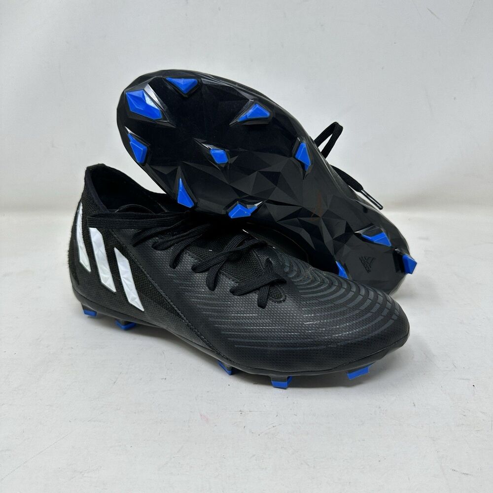 Adidas Predator Edge 3 FG Soccer Cleats Black GW2360 Size 5.5